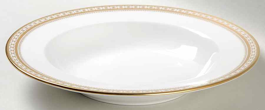 Golden Bracelet Rim Soup Bowl by Spode-1