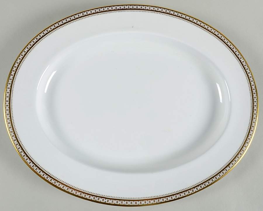Golden Bracelet 15" Oval Serving Platter by Spode-1