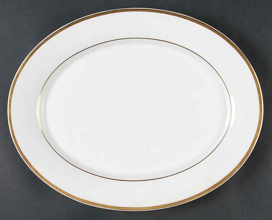 Golden Eternity 13" Oval Serving Platter by Spode-1