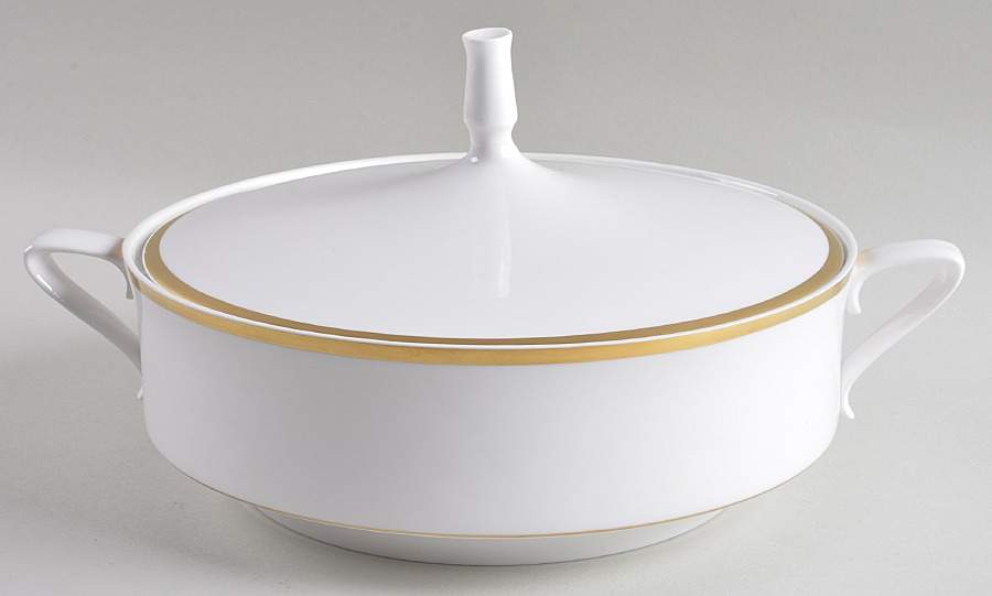 Golden Eternity Round Covered Vegetable by Spode-1