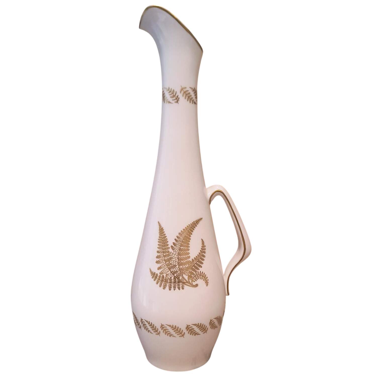 Golden Fern Tall Pitcher/Vase by Spode-1