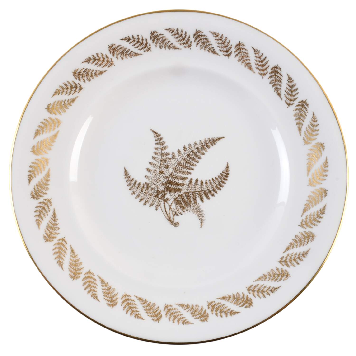Golden Fern Salad Plate by Spode-1