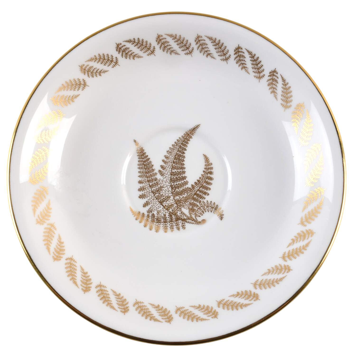 Golden Fern Saucer by Spode-1