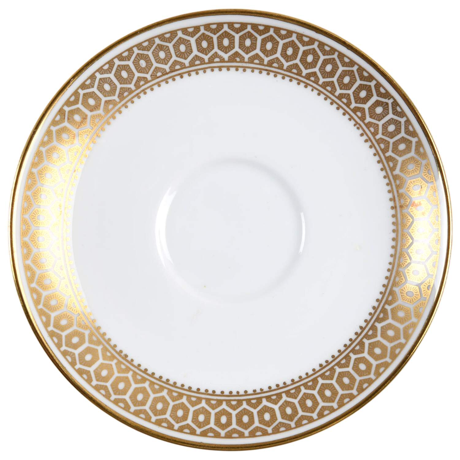 Golden Honeycomb Saucer for Demitasse Cup by Spode-1