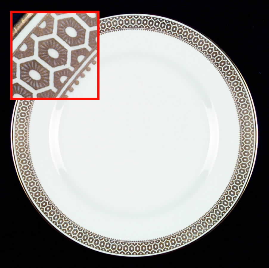 Golden Honeycomb Dinner Plate by Spode-1