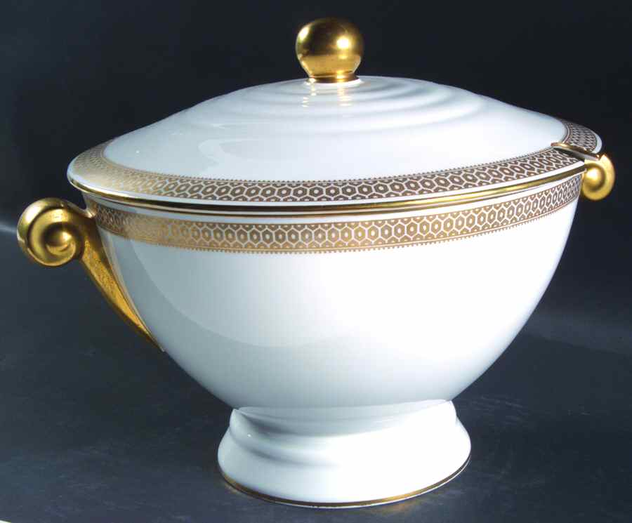 Golden Honeycomb Tureen &  Lid by Spode-1
