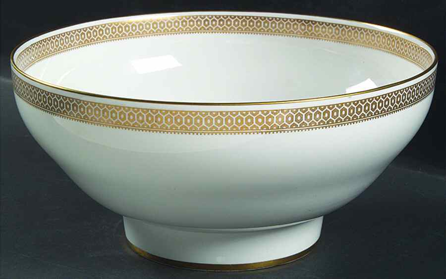 Golden Honeycomb 10" Large Salad Serving Bowl by Spode-1