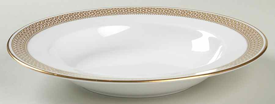 Golden Honeycomb Large Rim Soup Bowl by Spode-1