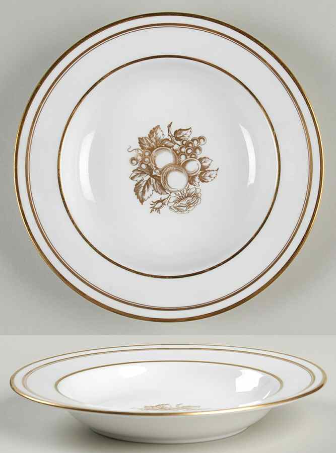 Golden Harvest Rim Soup Bowl by Spode-1