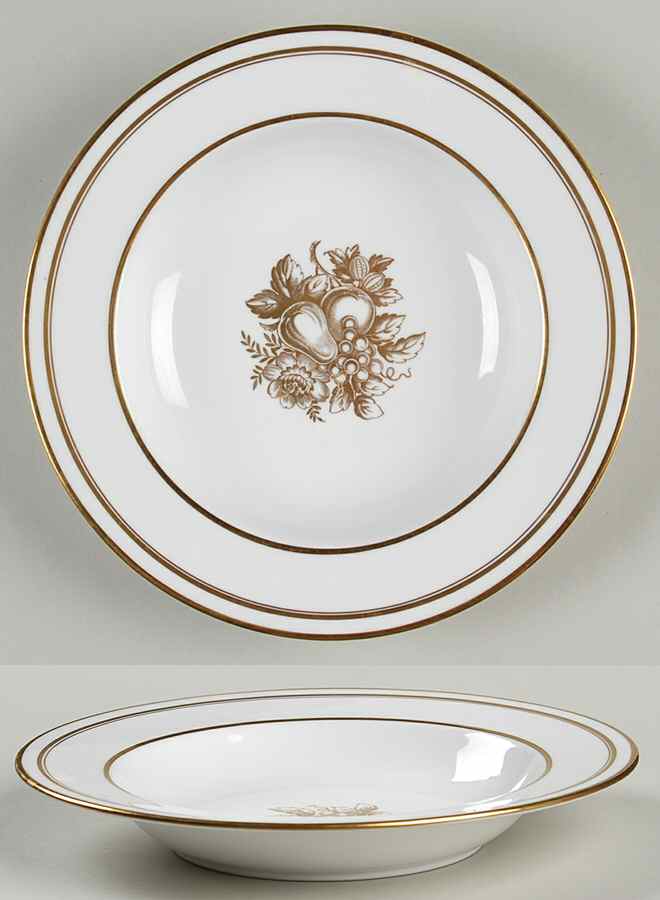 Golden Harvest Rim Soup Bowl by Spode-1