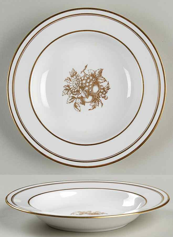 Golden Harvest Rim Soup Bowl by Spode-1