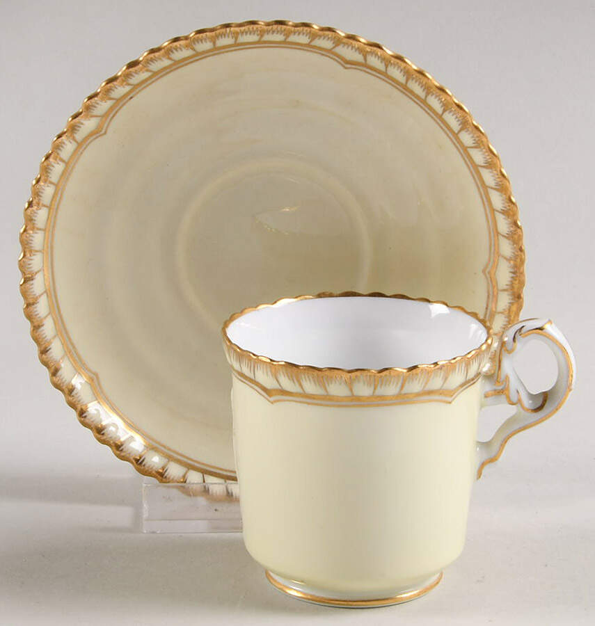 Goldsmith Footed Demitasse Cup & Saucer Set by Spode-1