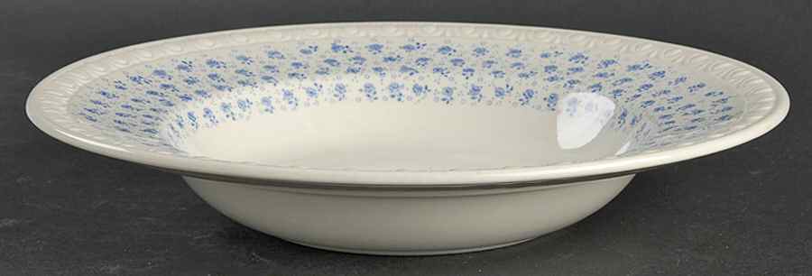 Gossamer Blue Large Rim Soup Bowl by Spode-1