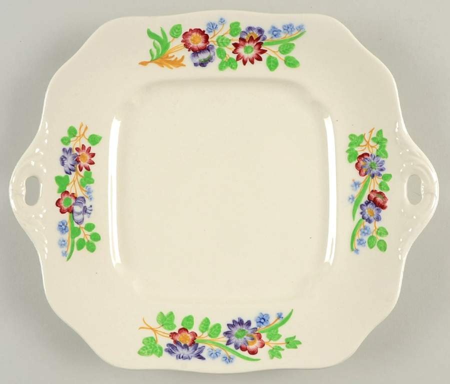 Golden State Square Handled Cake Plate by Spode-1