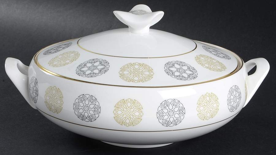 Gothic Round Covered Vegetable by Spode-1