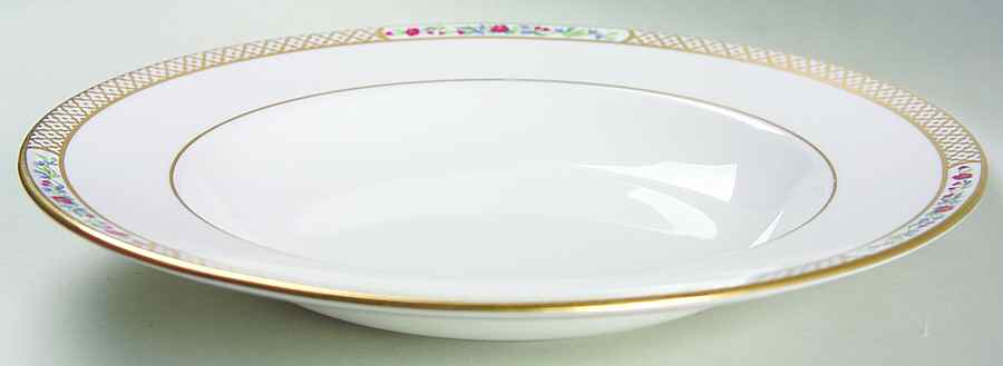 Golden Trellis Rim Soup Bowl by Spode-1