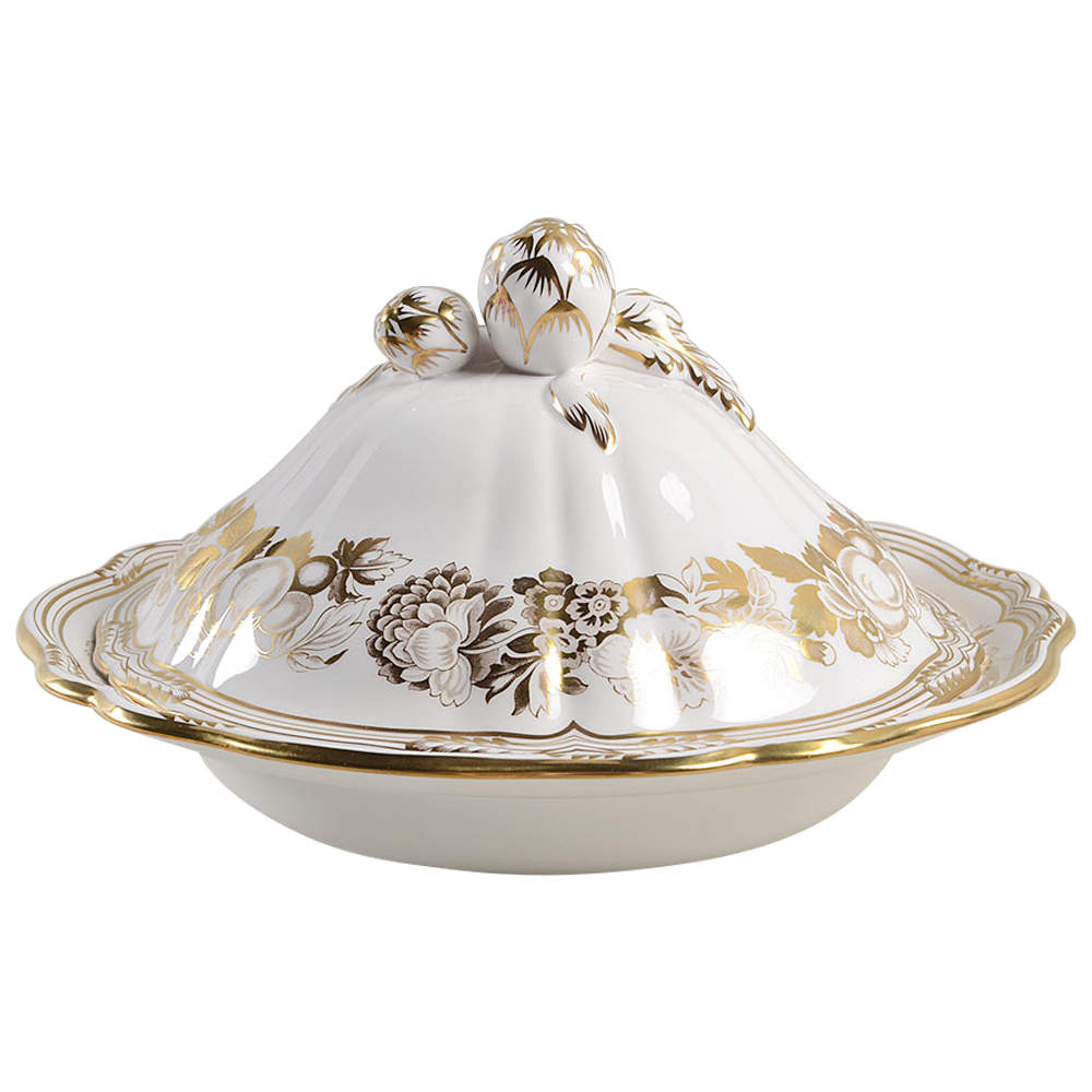 Golden Valley Round Covered Vegetable by Spode-1