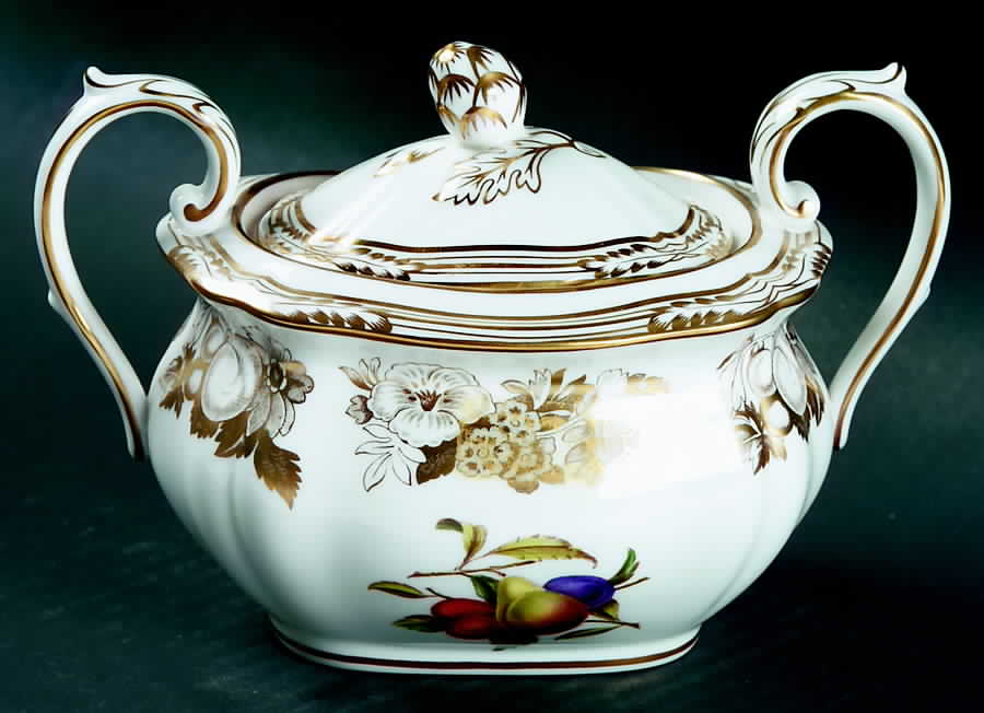 Golden Valley Sugar Bowl & Lid by Spode-1