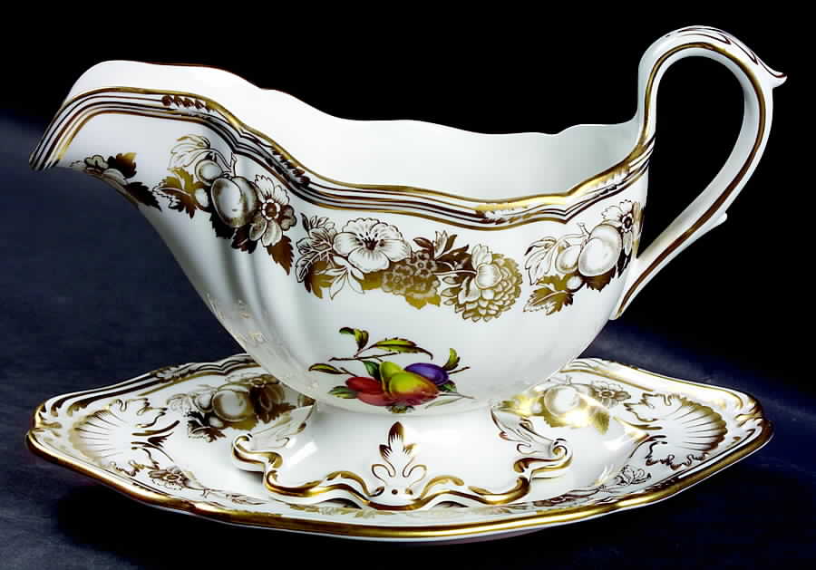 Golden Valley Gravy Boat & Underplate by Spode-1