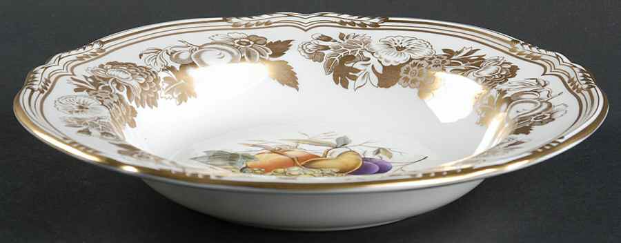 Golden Valley Large Rim Soup Bowl by Spode-1