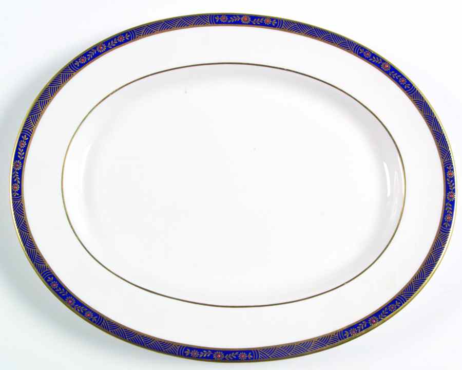 Granville 13" Oval Serving Platter by Spode-1