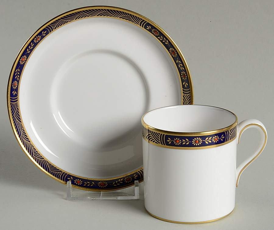 Granville Flat Demitasse Cup & Saucer Set by Spode-1
