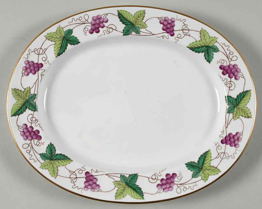 Grapevine 11" Oval Serving Platter by Spode-1
