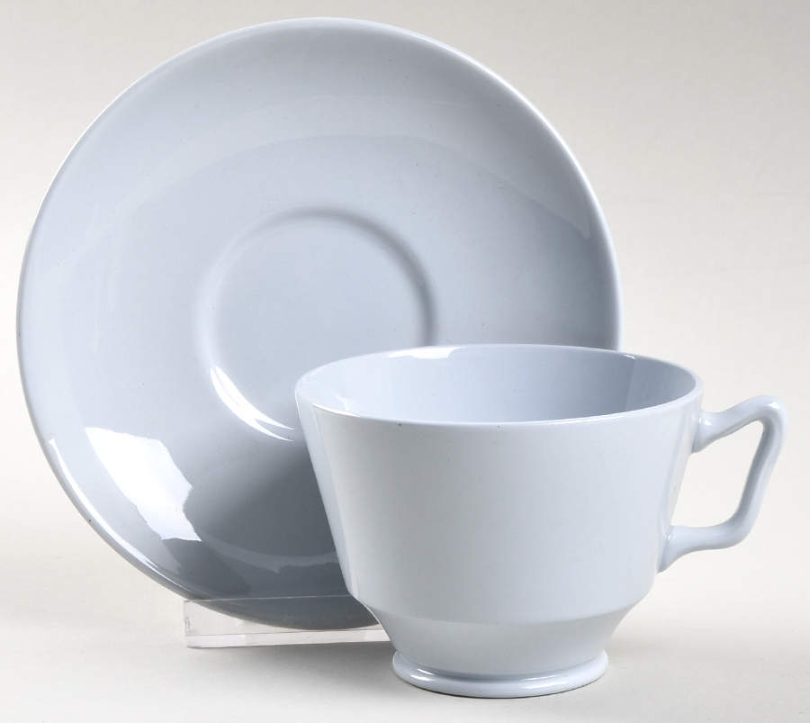 Graystone (Fine Stone) London Shape Footed Cup & Saucer Set by Spode-1