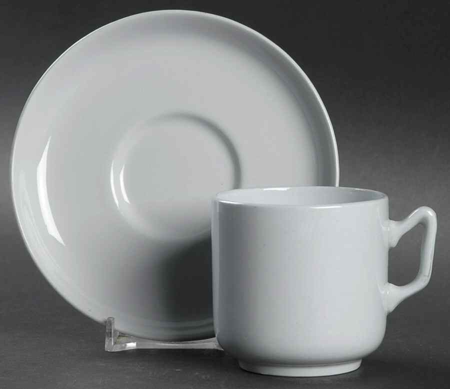 Graystone (Fine Stone) Footed Demitasse Cup & Saucer Set by Spode-1