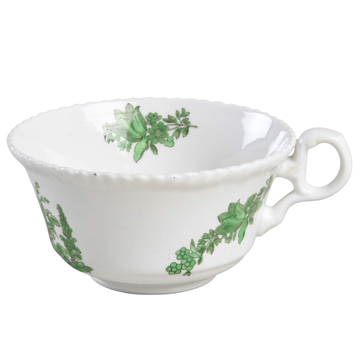 Green Basket (Bone, Gadroon, No Trim) Oversized Cup by Spode-1