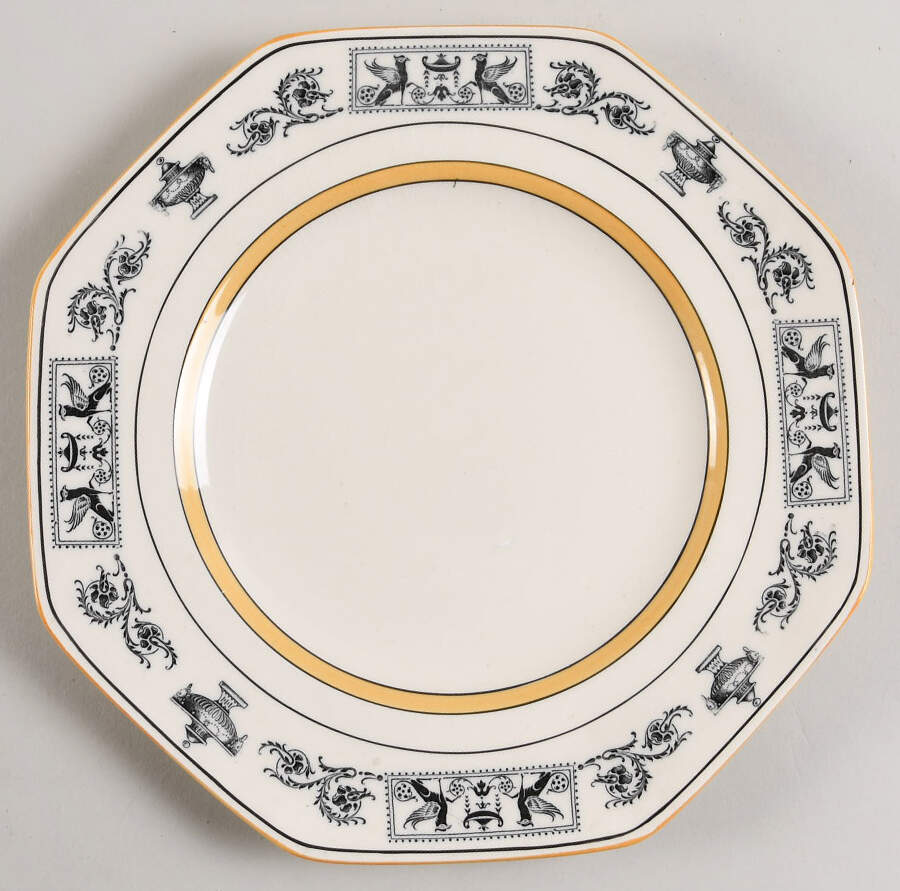 Grecian Border Octagonal Luncheon Plate by Spode-1
