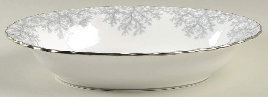 Gray Coral 9" Oval Vegetable Bowl by Spode-1