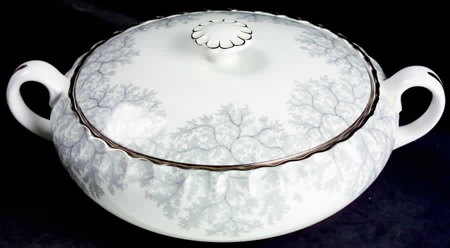 Gray Coral Round Covered Vegetable by Spode-1