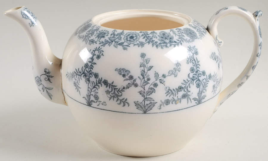Gray Delhi Teapot No Lid by Spode-1