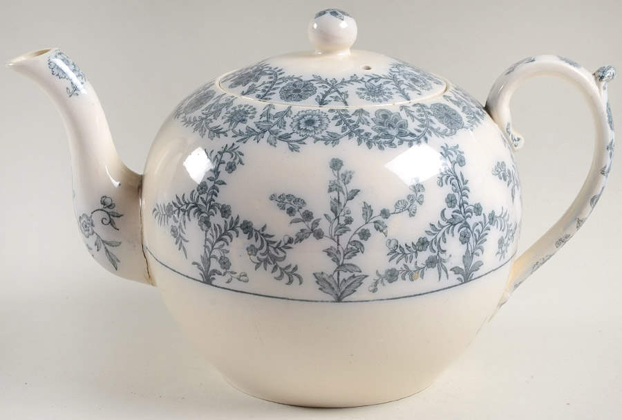 Gray Delhi Teapot & Lid by Spode-1