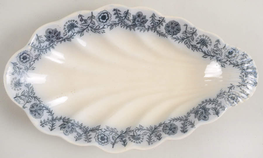 Gray Delhi Shell Shaped Dish by Spode-1