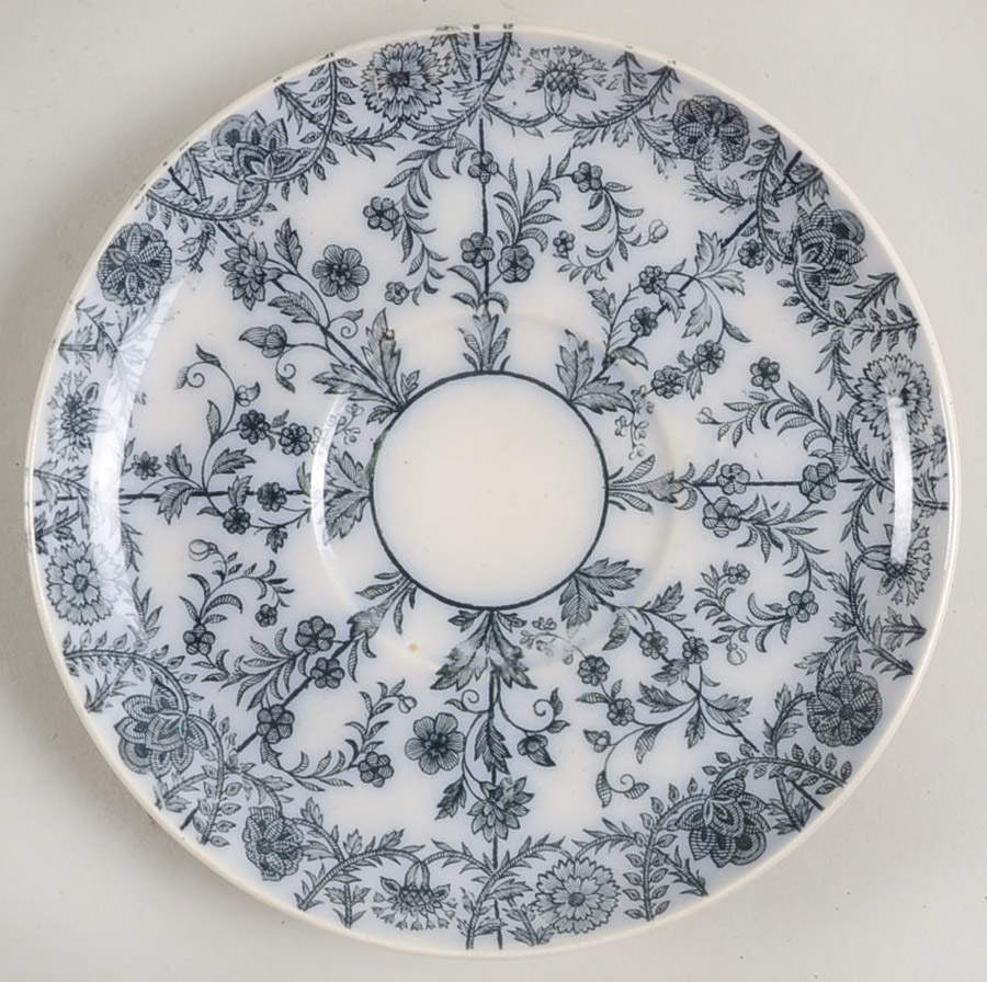 Gray Delhi Saucer by Spode-1