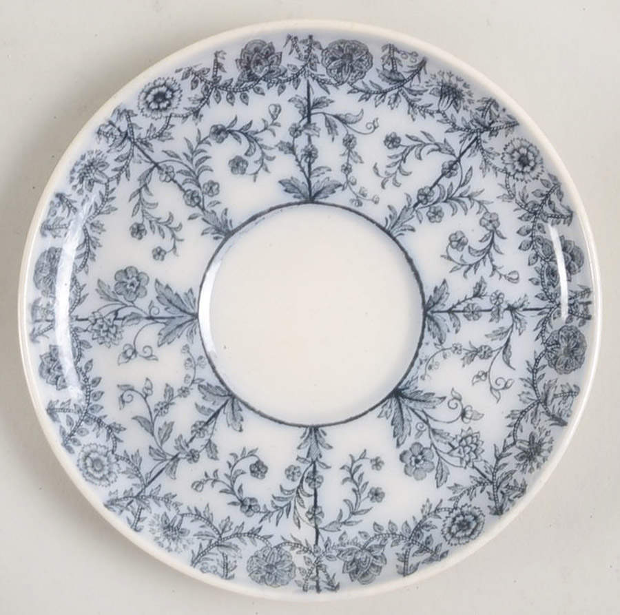 Gray Delhi Saucer for Demitasse Cup by Spode-1