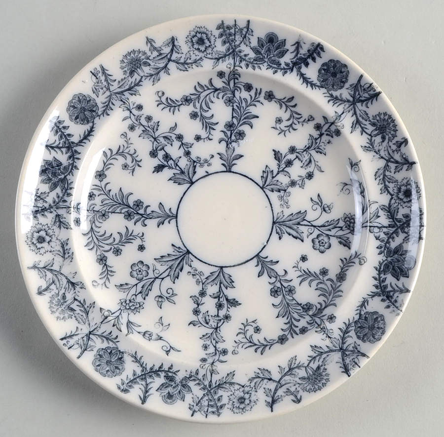 Gray Delhi Dessert/Pie Plate by Spode-1