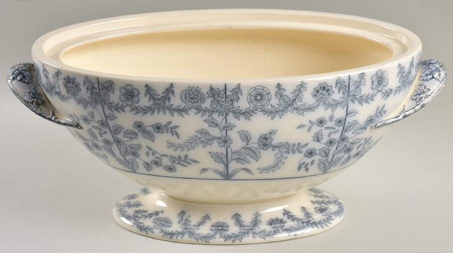 Gray Delhi Tureen No Lid by Spode-1