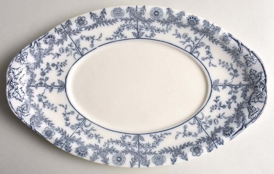 Gray Delhi Underplate for Tureen by Spode-1