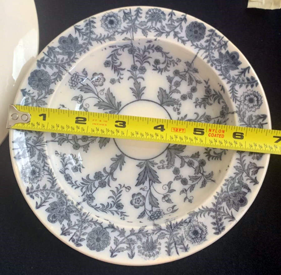 Gray Delhi Bread & Butter Plate by Spode-1