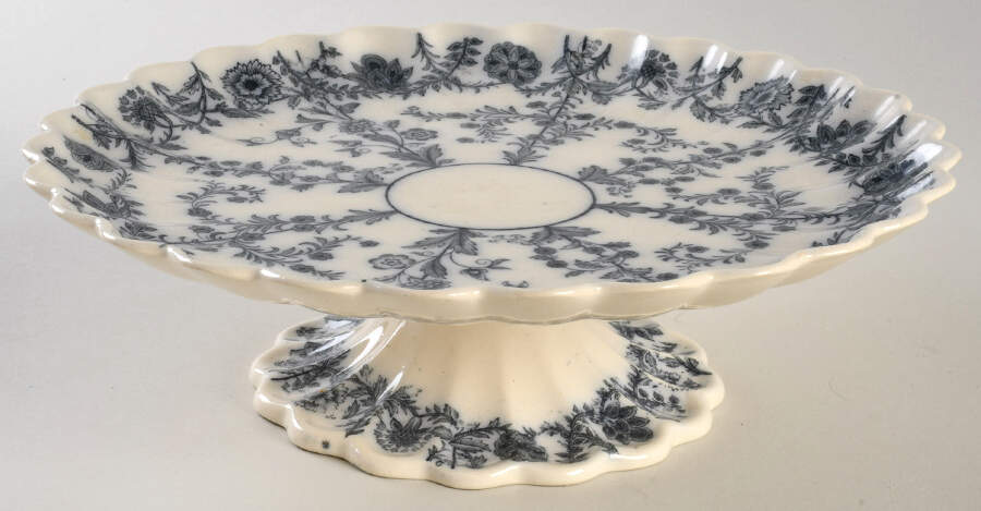 Gray Delhi Round Compote (Height X Width) by Spode-1