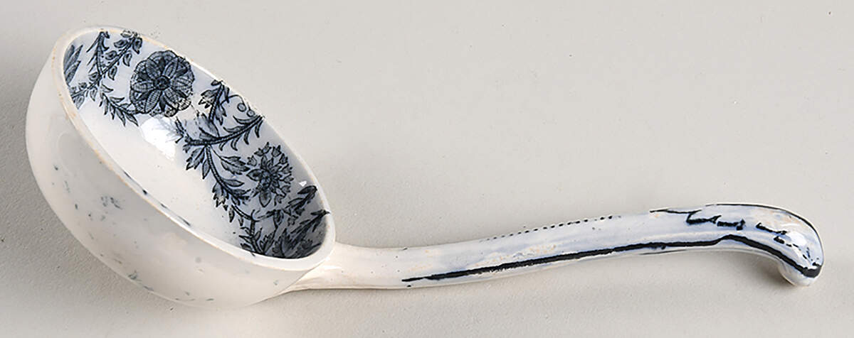 Gray Delhi Solid Piece Sauce Ladle by Spode-1