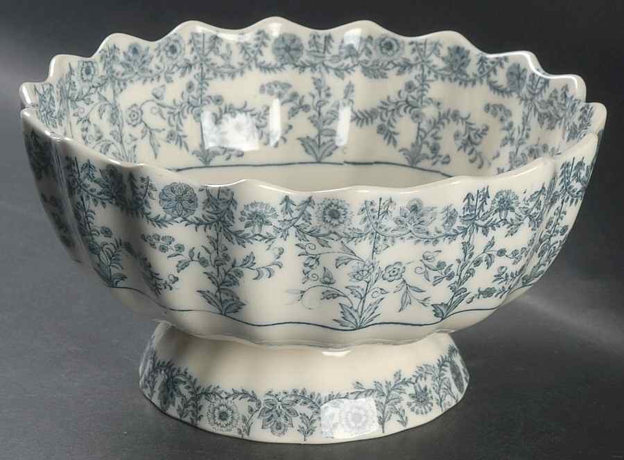 Gray Delhi 9" Large Fruit Bowl by Spode-1