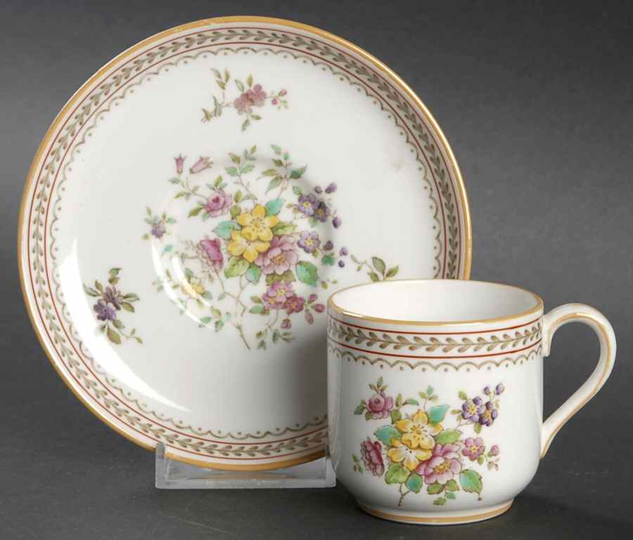 Gresham Footed Demitasse Cup & Saucer Set by Spode-1