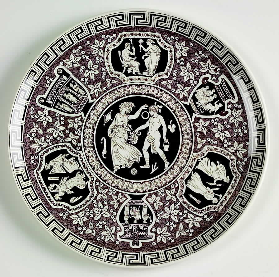 Greek Brown Bread & Butter Plate by Spode-1
