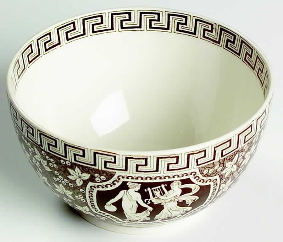 Greek Brown Cranberry Bowl by Spode-1