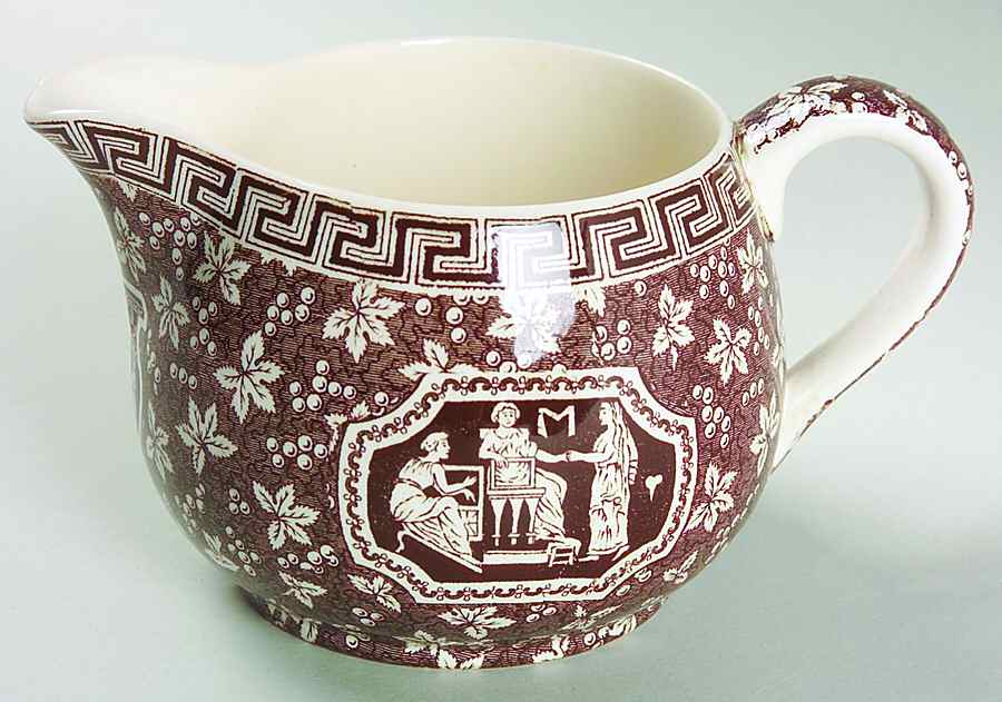 Greek Brown Creamer by Spode-1