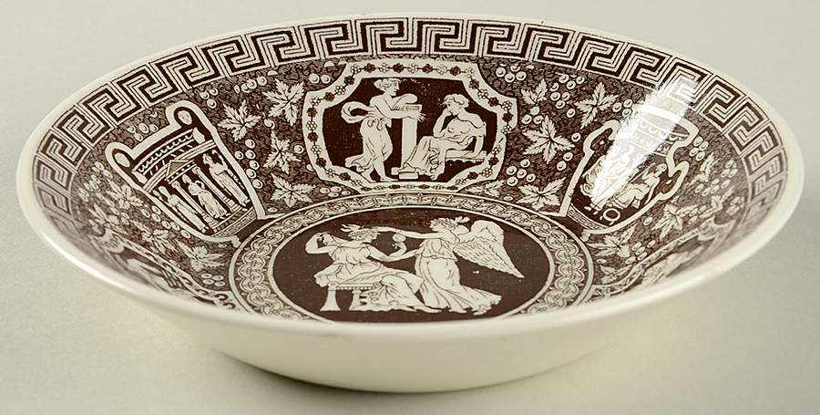 Greek Brown Fruit/Dessert (Sauce) Bowl by Spode-1
